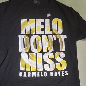 Carmelo Hayes Black Graphic Tee - "Melo Don't Miss" NXT